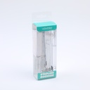 Acrylic transparent stapler with 1000 staples-silver