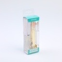 Acrylic transparent stapler with 1000 staples-gold