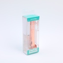 Acrylic transparent stapler with 1000 staples-rose gold