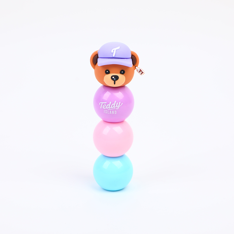 TEDDY ISLAND series highlighter with 3 balls