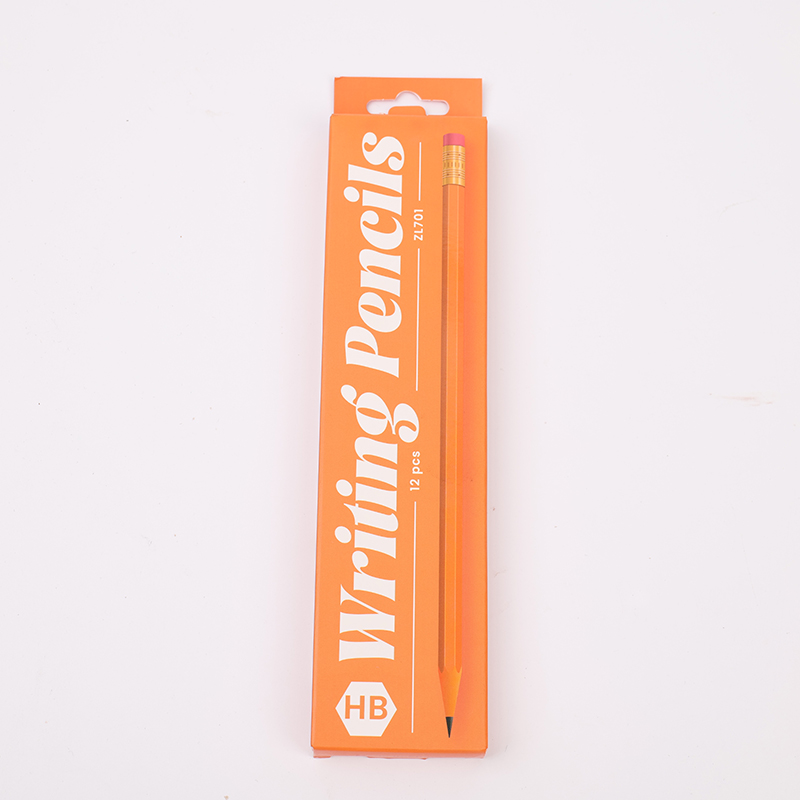 Orange HB pencil with box-12pcs