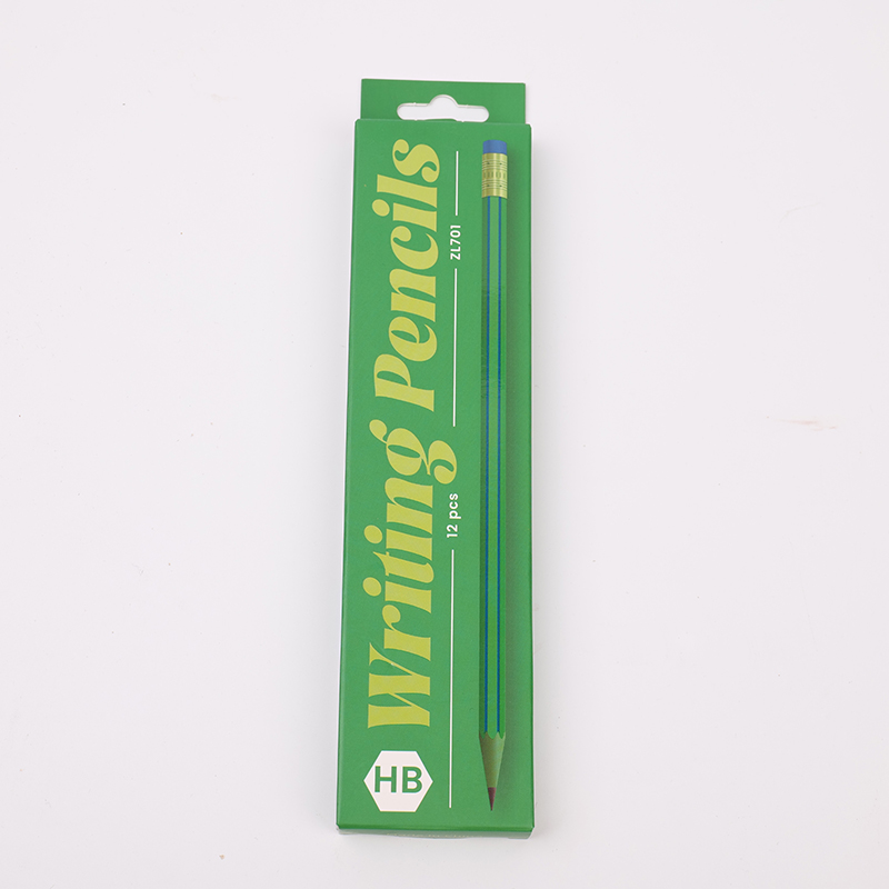 Green HB pencil with box-12pcs