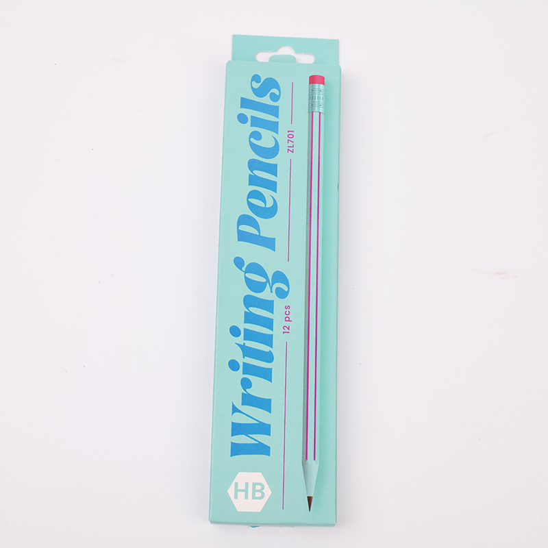 Blue HB pencil with box-12pcs