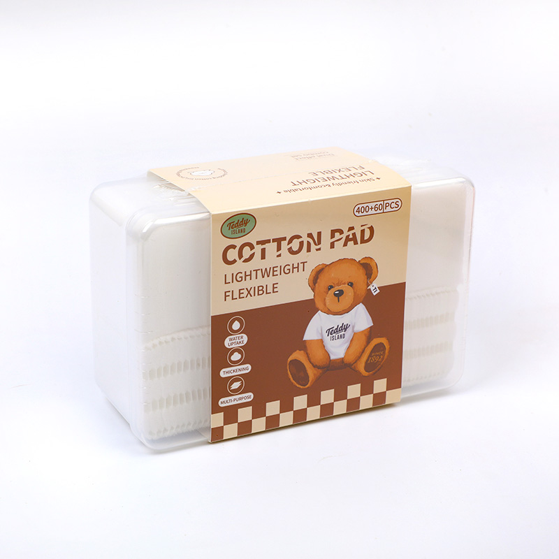 TEDDY ISLAND series multi-effect cotton pad( 400pcs+60pcs)