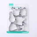 Stainless steel biscuit mold 6pcs