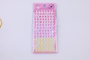Modeling hot stamping letter crystal stickers