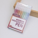 Morandi Vintage Painting Ledger Highlighter 9PCS