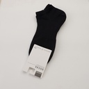 Men's Simple Solid Color Striped Mesh Short Socks 2 Pairs Set