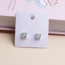 Rhombic Diamond Fashion Earrings - Blue