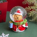 Christmas Series - Red Bear Head Water Globe Ornament