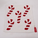 Christmas Series Throw Pillow - Christmas Cane Style