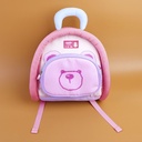 TEDDY ISLAND Series Trimmed Kids Backpack - Pink