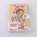 TEDDY ISLAND Series 36k Magnetic Buckle Notebook - Colored Inner Page 96 PCS