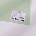 Gradient Color Series Zipper Edge Document Bag A4 – Green