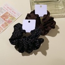 Leopard Print Pearl Hair Tie