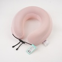 Ice Silk High-Ridge U-Shaped Pillow – Pink