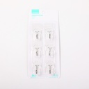 Home Transparent Adhesive Hooks Type B 6pcs - Rectangle