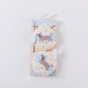 Dachshund Series - Clear Marshmallow Puff 2pcs