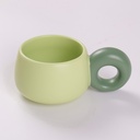HS-TCB6001 Round-Belly Circle Mug 320ml - Green