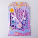 Pink Necklace Sparkling Diamond Stickers