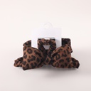 Coffee Leopard Series – Fabric Claw Clip – 13cm
