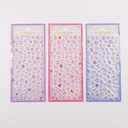 Hollow-Out Gold Foil Crystal Stickers