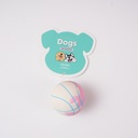 (HS-PET2203) 5cm Swirl Basketball (Smooth) Dog Toy - Pink