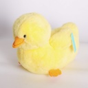 HY-MR8006 Chubby Yellow Duck Plush Toy – 30cm (Plastic Eyes)